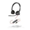 POLY AURICULARES CON CABLE BLACKWIRE 3320, BW3320-M USB-A