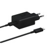 SAMSUNG CARGADOR DE PARED USB-C + CABLE/ NEGRO 45W