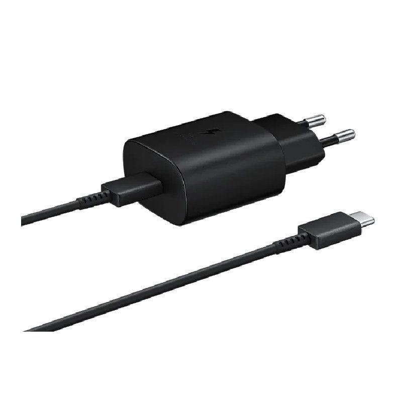 SAMSUNG CARGADOR USB-C 3A NEGRO MAXIMO 25W