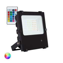 FOCO PROYECTOR LED 50W IP66 RGB CON MANDO A DISTANCIA