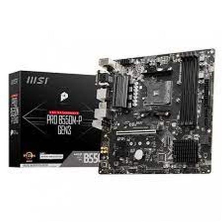 MSI PLACA BASE PRO B550M-P GEN 3 SOCKET AM4 GEN 3.ª - 4.ª - 5.ª / 4xDDR4 / 1xM.2