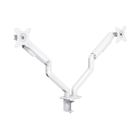 TOOQ SOPORTE DE 2 MONITORRES PARA MESA BLANCO