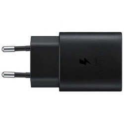 SAMSUNG CARGADOR USB-C 3A NEGRO - CABLE NO INCLUIDO - OEM SIN CAJA