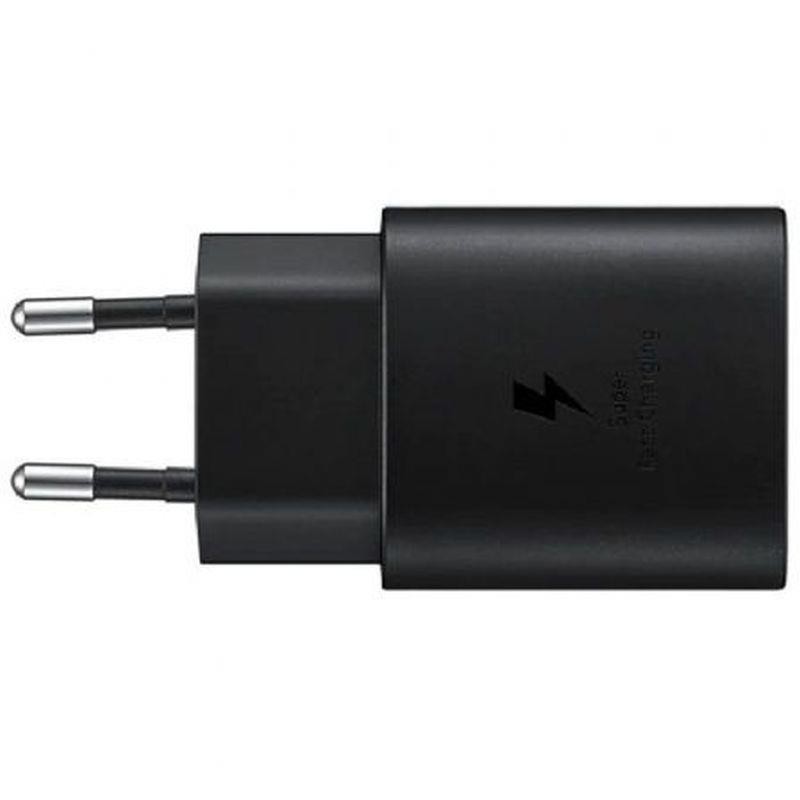 SAMSUNG CARGADOR USB-C 3A NEGRO - CABLE NO INCLUIDO - OEM SIN CAJA