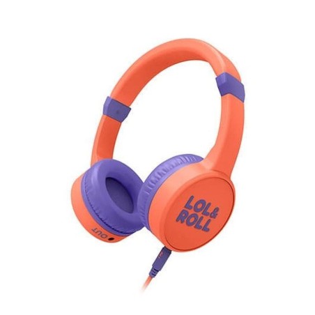 ENERGY SISTEM AURICULARES LOl&ROLL POP KIDS NARANJA SUPRAURAL/DIADEMA/JACK3.5/LIMITADOR DE VOLUMEN